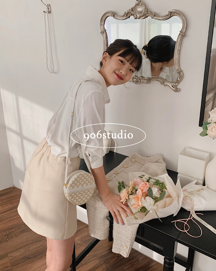 [EVERY906/1+1구매시 할인] 해피위크 셔츠블라우스