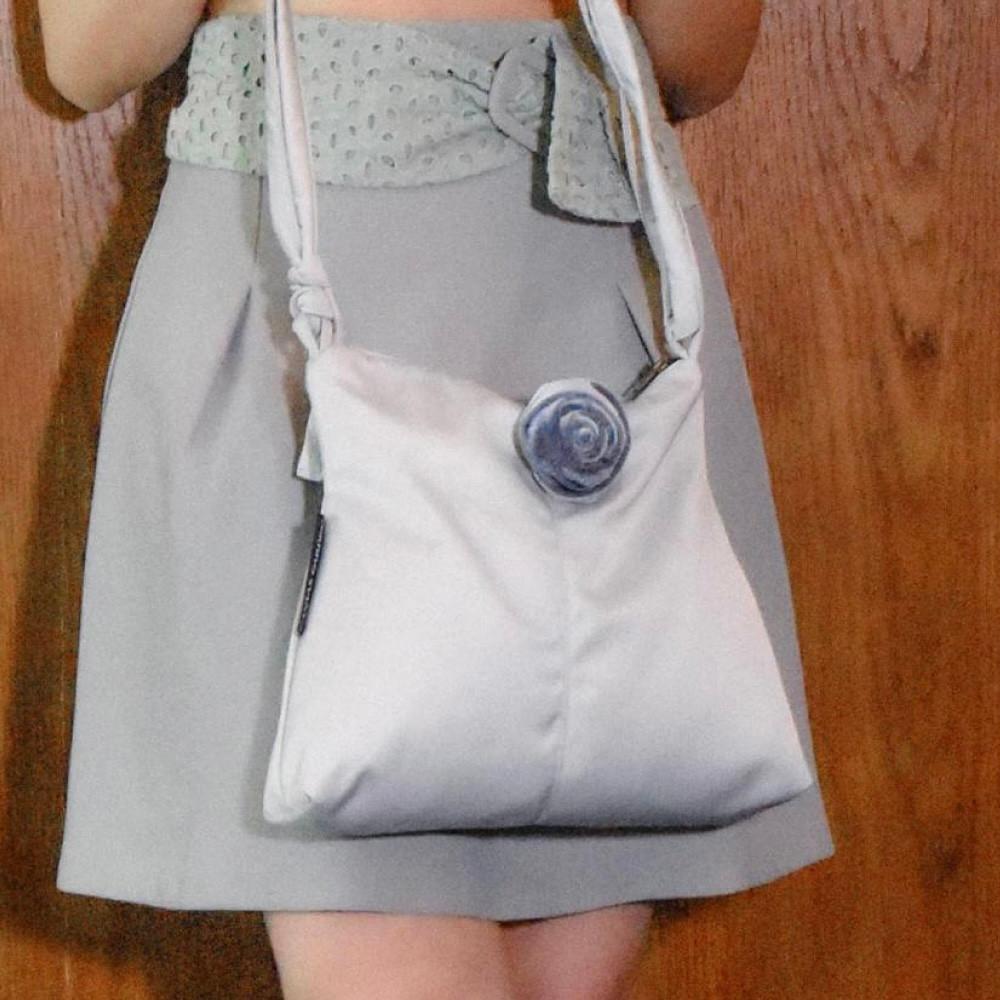 코사지 호리백 은회색 - 크로스백 숄더백 미니 토트백 여자 비건 가벼운 가방 하객룩