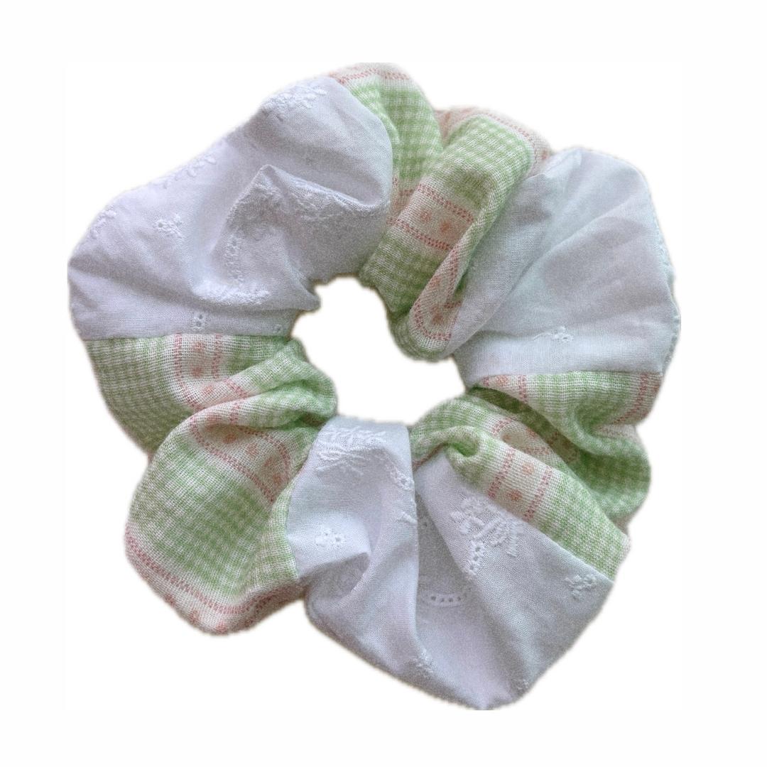 candy patchwork hair chouchou