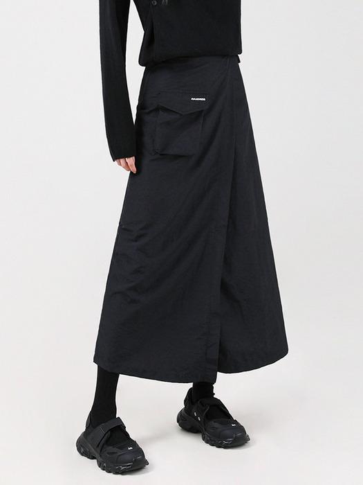 Greta Pocket Wrap Skirt - 2COL