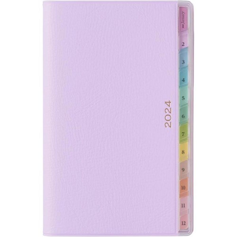 페이젬다이어리 능률 수첩 2024년 위클리 콤팩트 메모라벤더 2202 (2023년 12월 시작) 471415