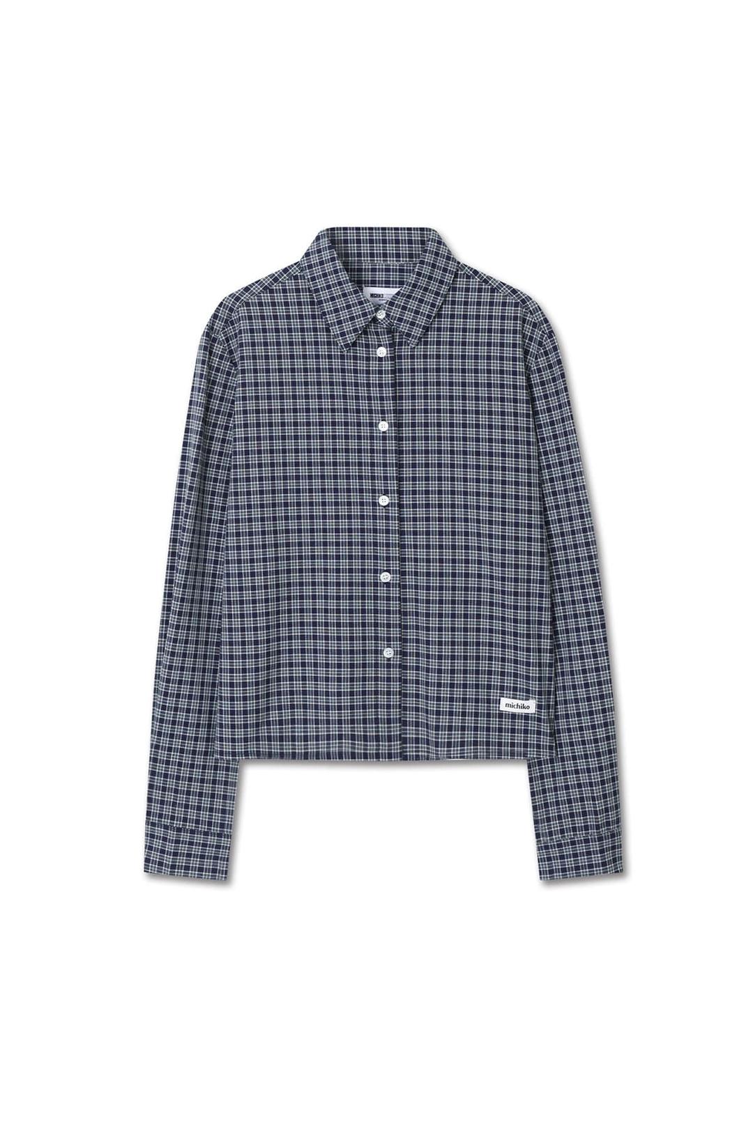 (10/15 예약발송) SOFT TOUCH CHECK SHIRTS NAVY CHECK