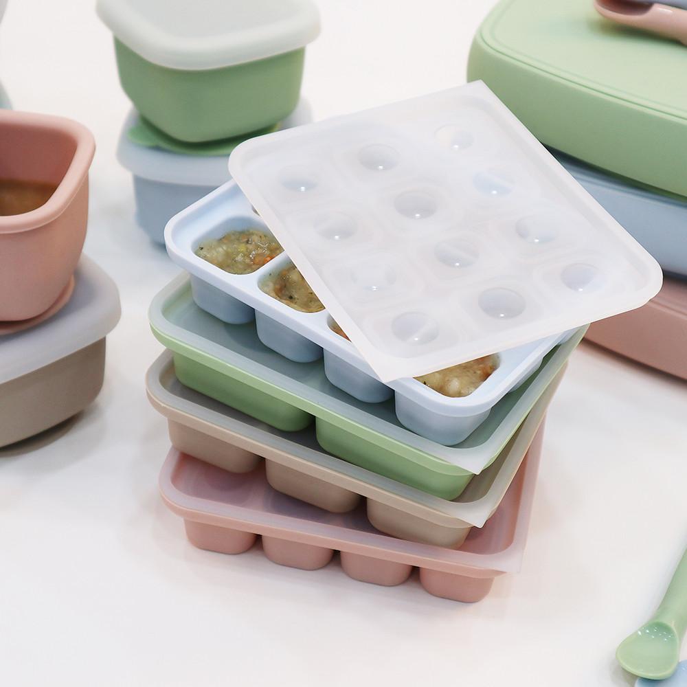 미오미오 실리콘 이유식 큐브 3종 세트 4+6+12구 국내산 100% Food Grade