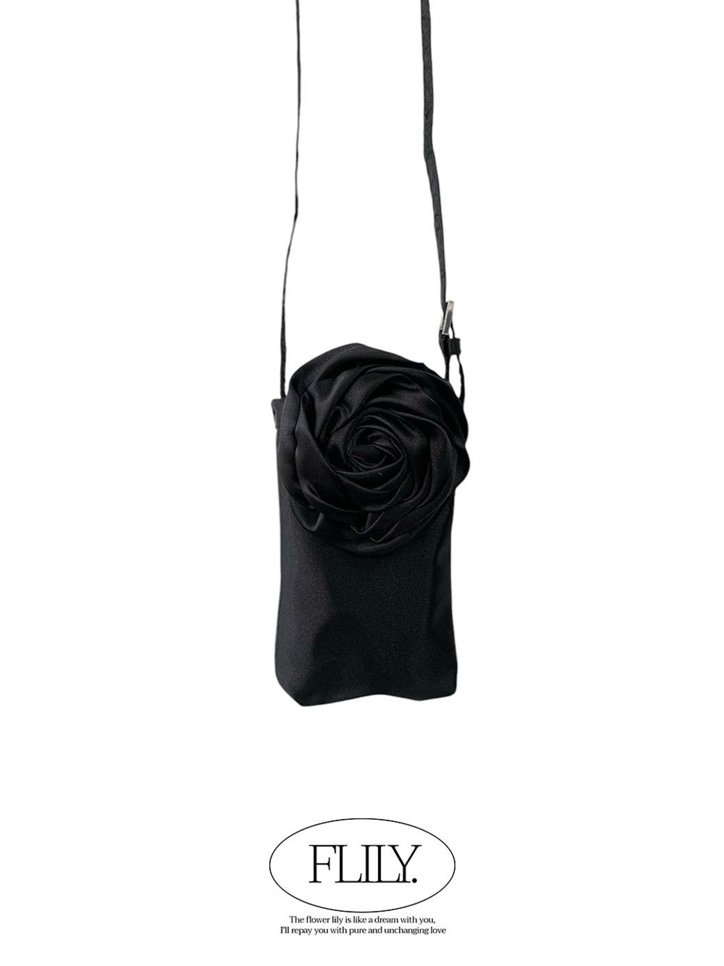 [단독진행] Satin Rose Cross Bag