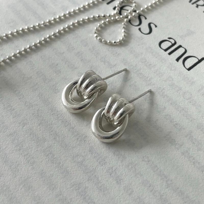 Retro hoop earring 실버 귀걸이