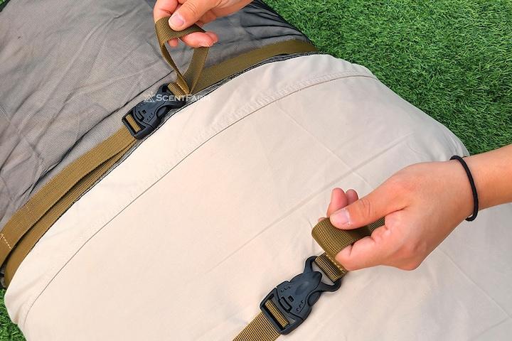 캠핑 스트랩 다용도 압축벨트 침낭 이불 버클 웨빙 스트랩 침낭끈