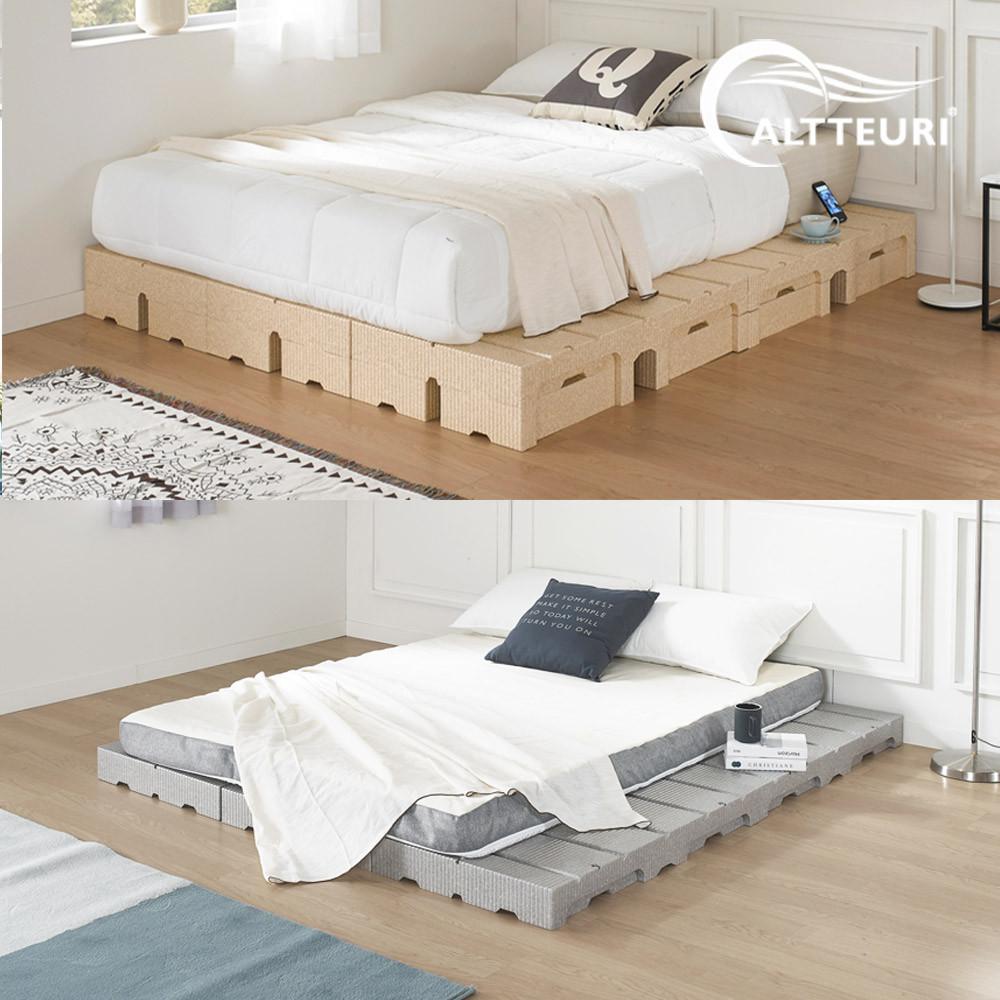 알뜨리 하이어 매트리스 받침대 높이조절 저상형 침대 프레임 깔판 토퍼 바닥 매트 받침