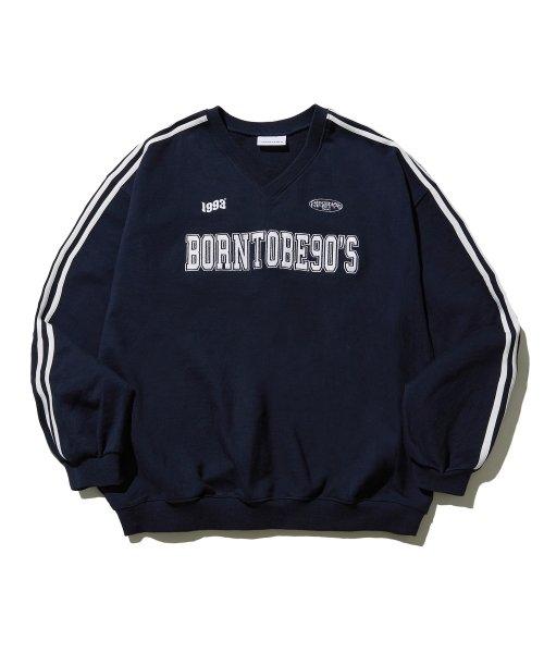 90S 트랙 스웨트셔츠_네이비