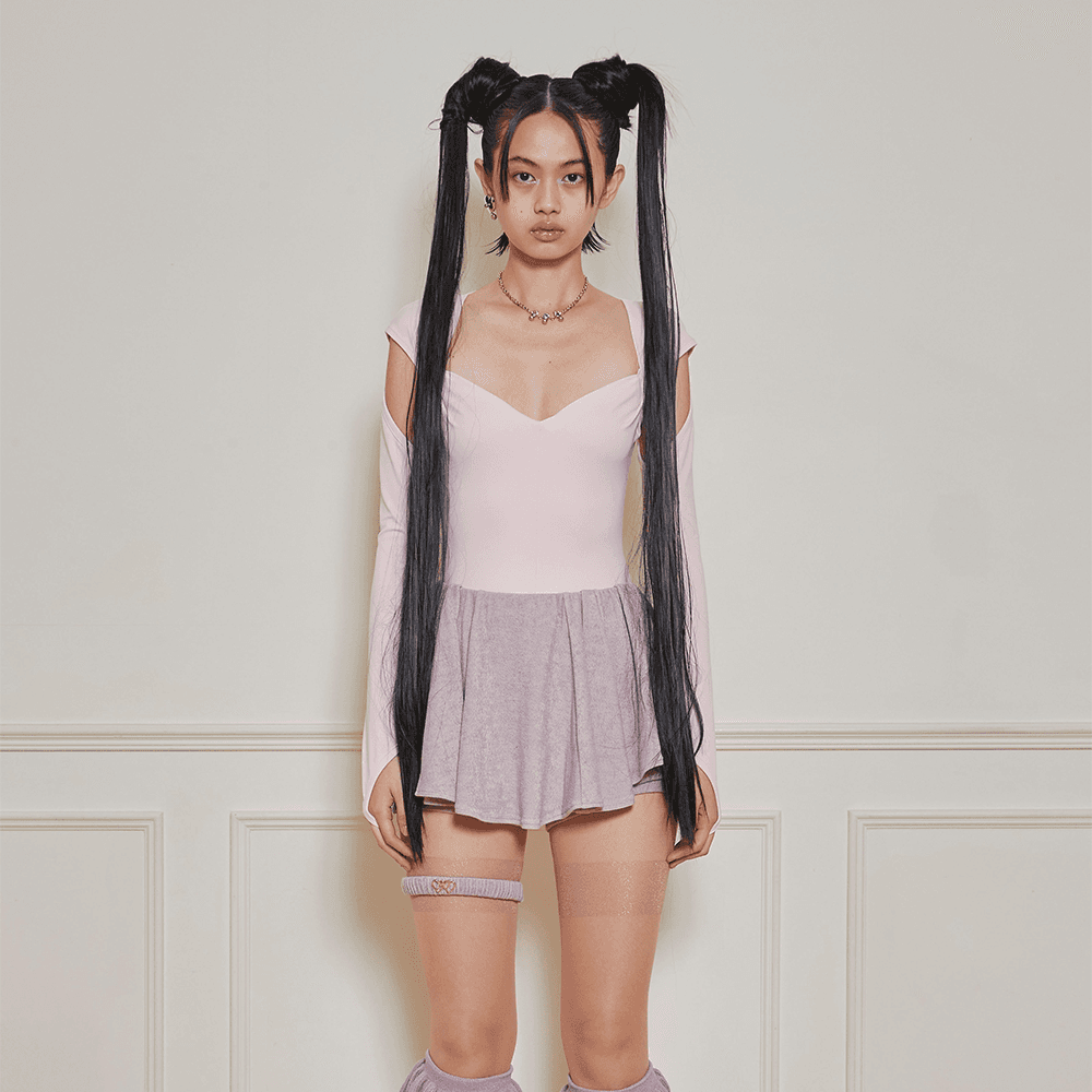 Bodysuit & Shrug Set-up(Pink)