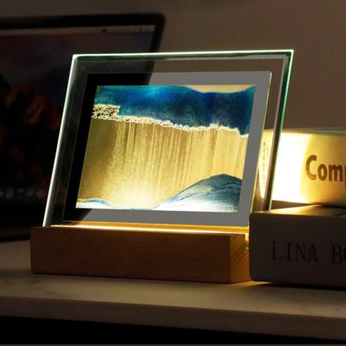 모래멍 샌드아트 3D 액자 LED 무드등
