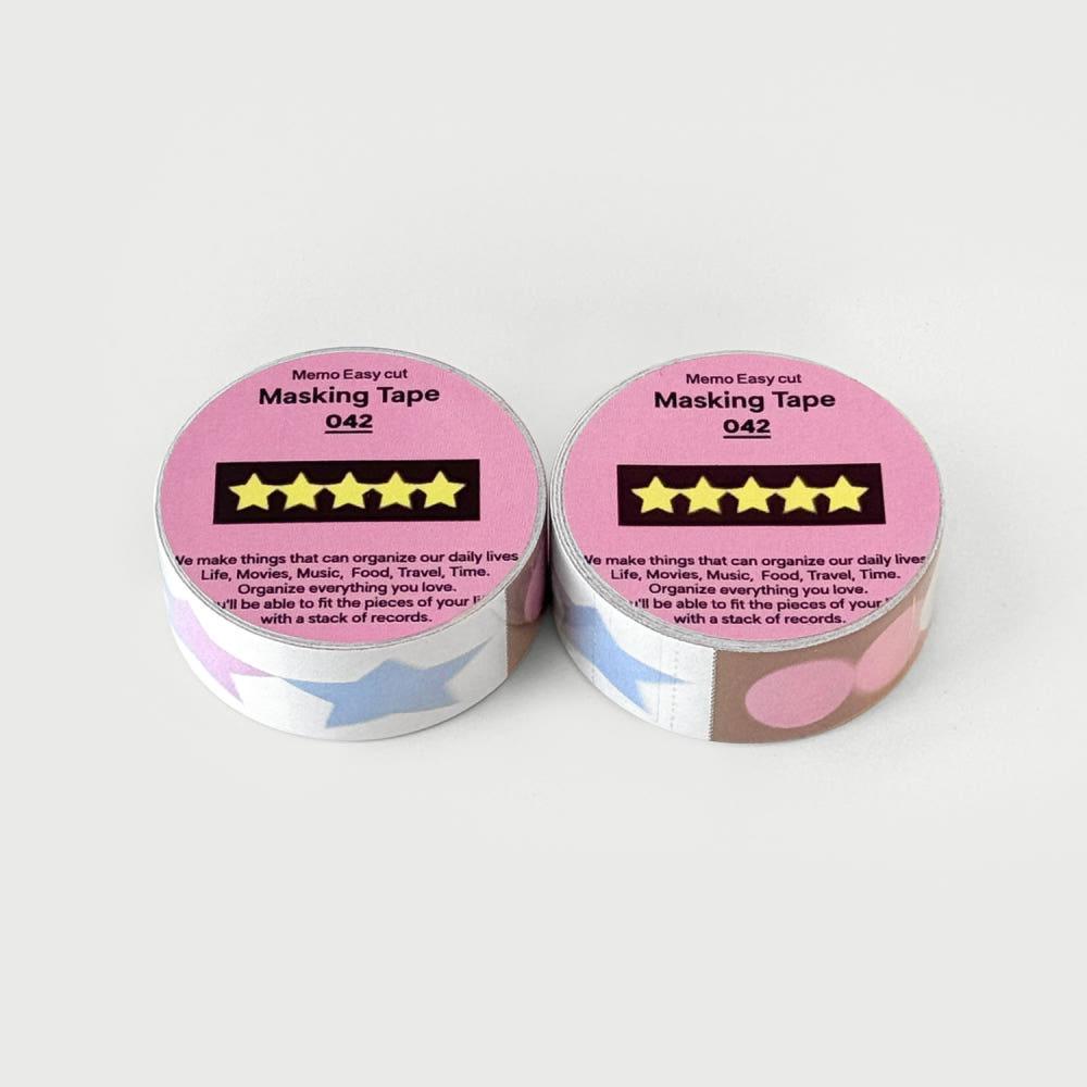 masking tape 042 별 포스트잇 점착 다꾸 메모 이지컷 마테 마스킹테이프