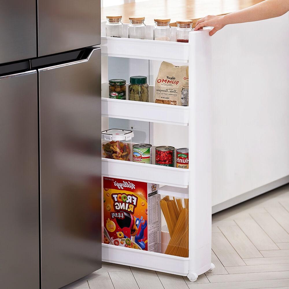 블랑 슬림형 틈새선반 13cm 4단