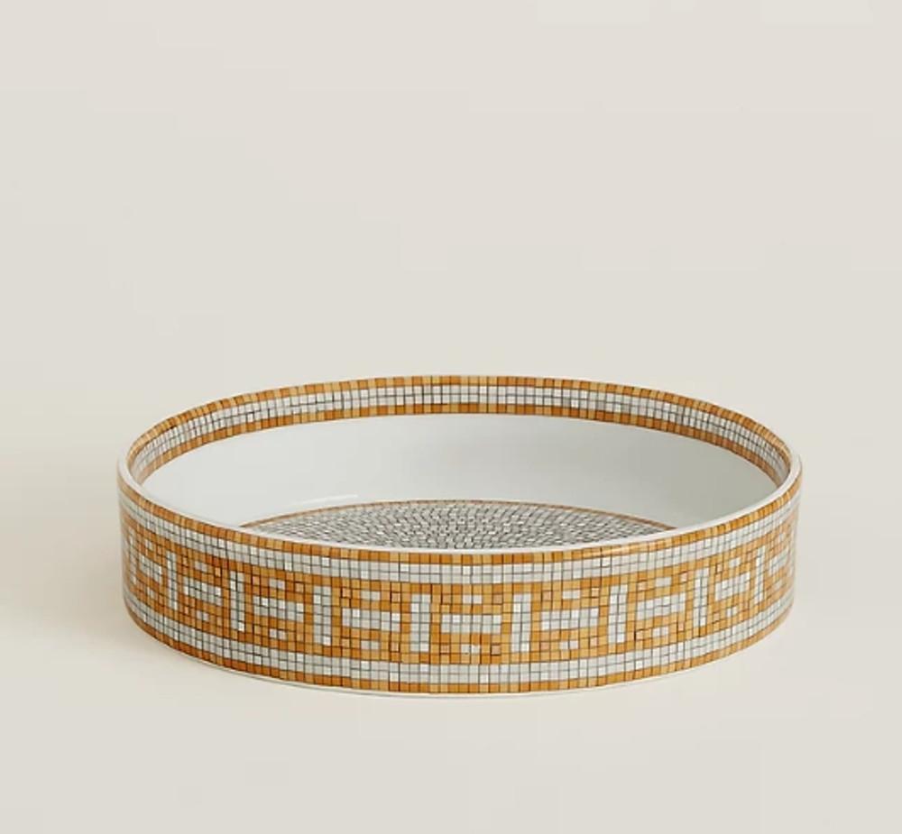 에르메스 모자이크 오24 골드 쿠펠 접시 / HERMES Mosaique au 24 gold Coupelle
