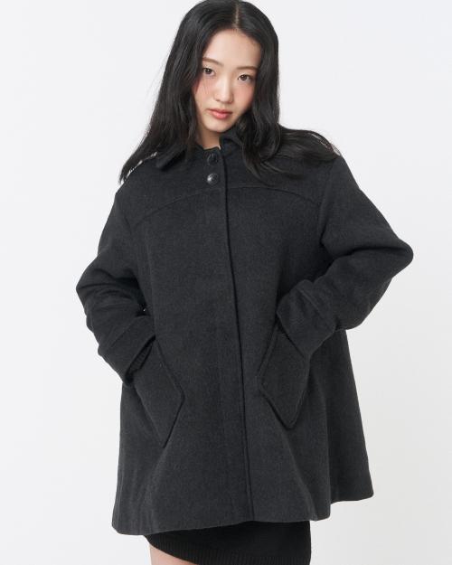 Slate half coat CHARCOAL