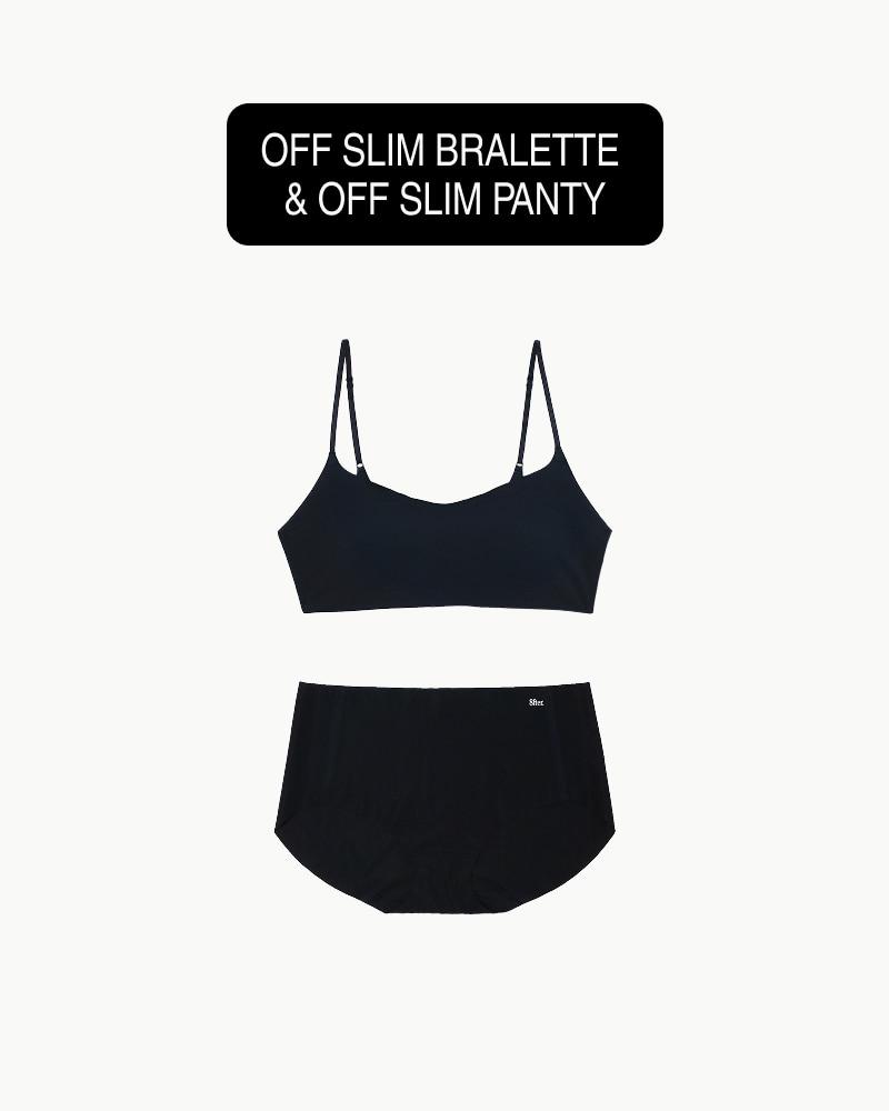 Off Slim Bralette  & Off Slim Panty SET