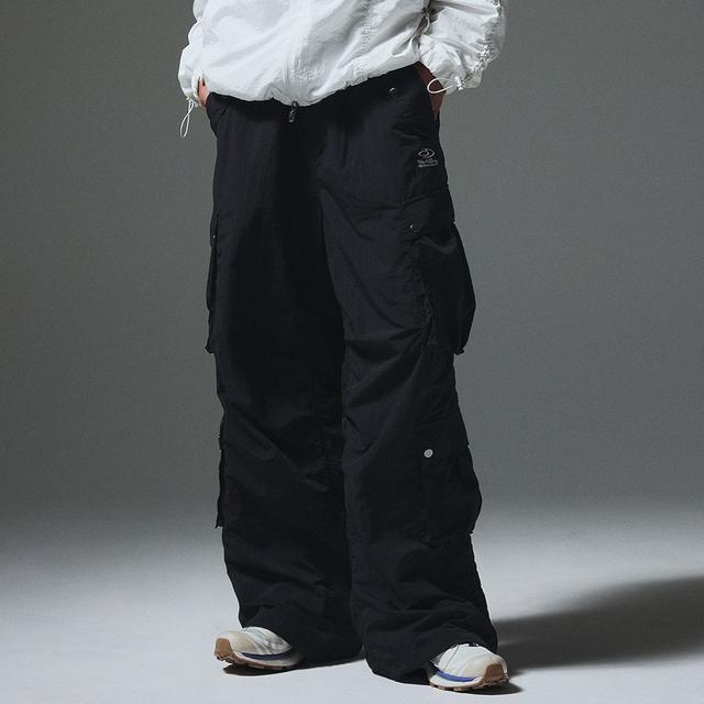 하이파이펑크 Sea Curved Zip Nylon Pants (2color) - 위시버킷