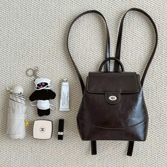 디어 가죽 백팩 -bag *3color