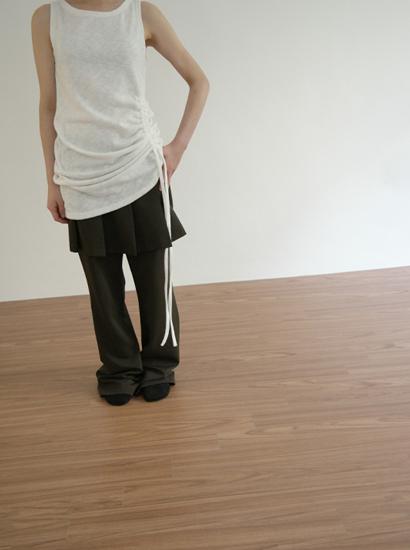 플리츠 부츠컷 슬랙스 (2c)