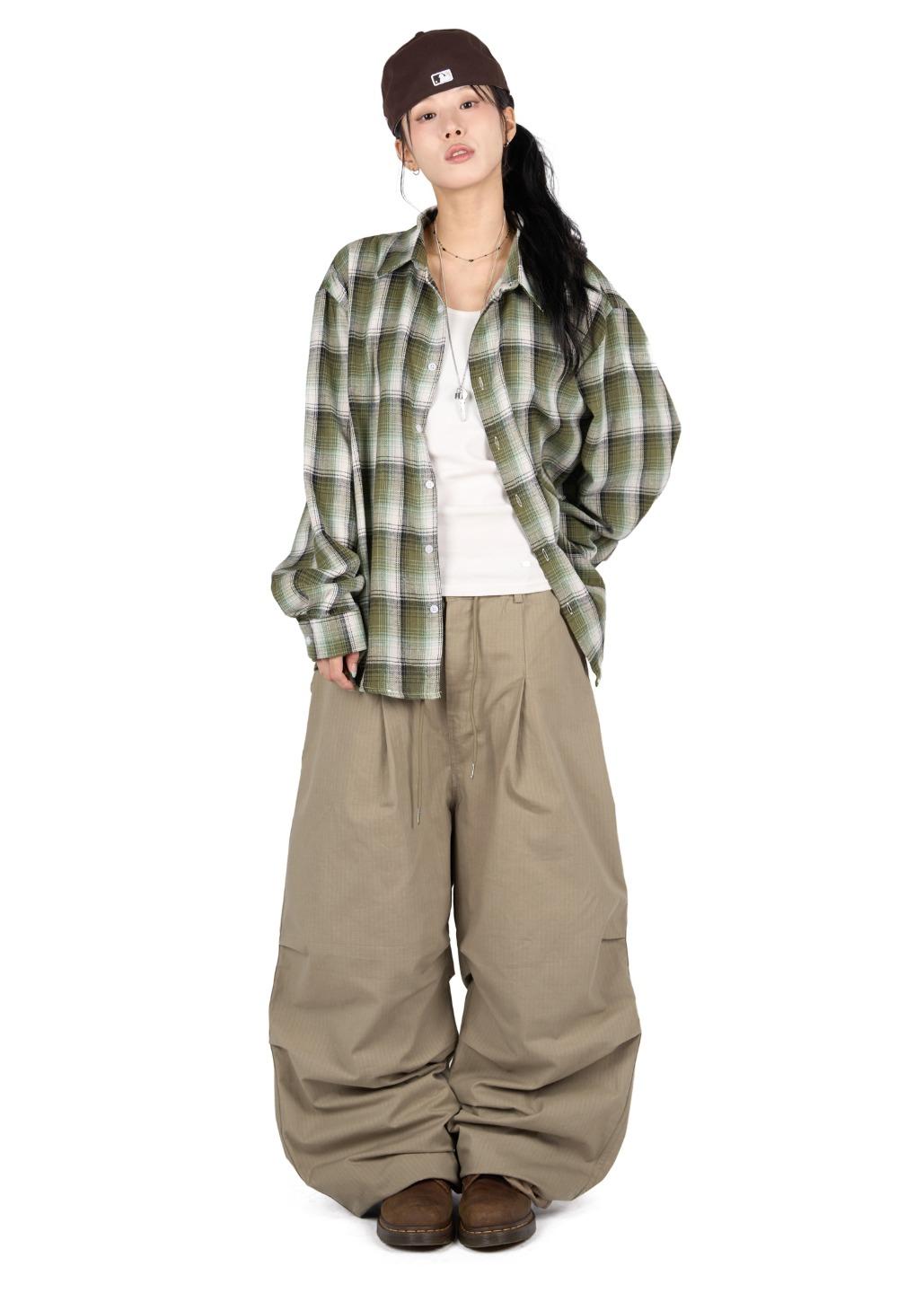 USED PINTUCK BALLOON PANTS