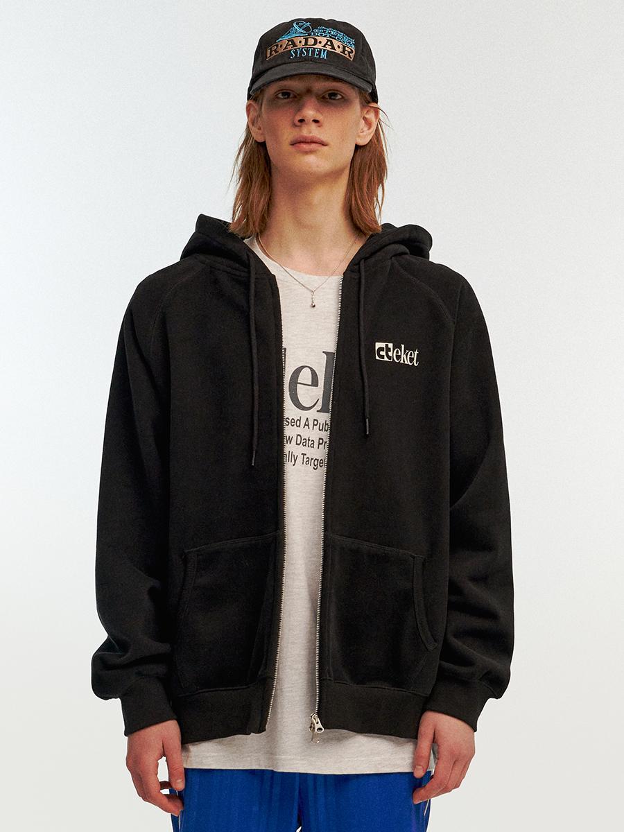 Plan Zip-Up Hoodie Black