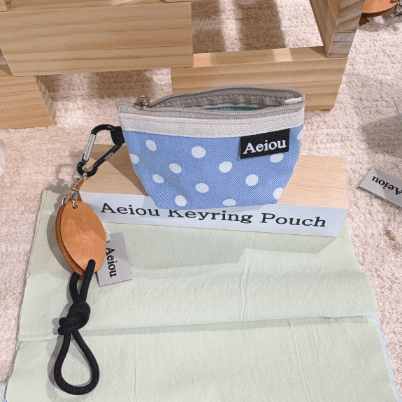 Aeiou Keyring Pouch (S) Bubble Water
