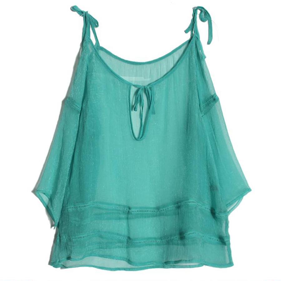 open-shoulder blouse