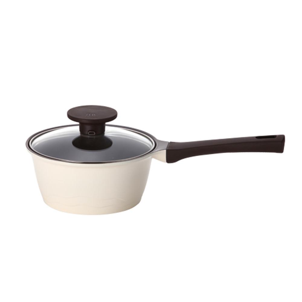 PN풍년 마레 밀크 냄비 국내산 통주물 냄비 18cm 편수 세라믹코팅