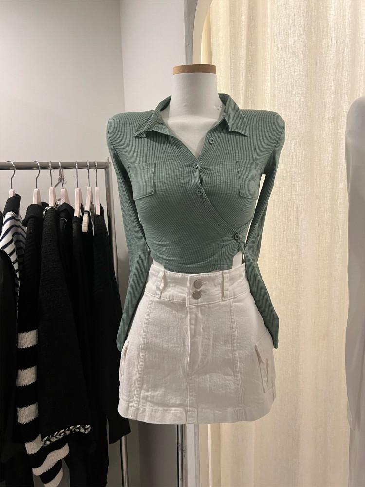 포켓 골반스커트 [ 핏보장]