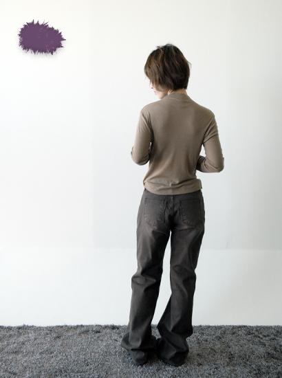 브라운 로우 부츠컷 데님