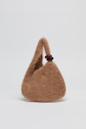 Mini formica knit bag(Smudge beige)