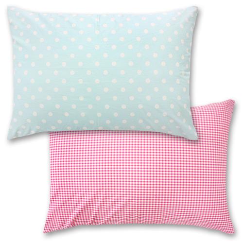 트윌 하늘도트 베개커버