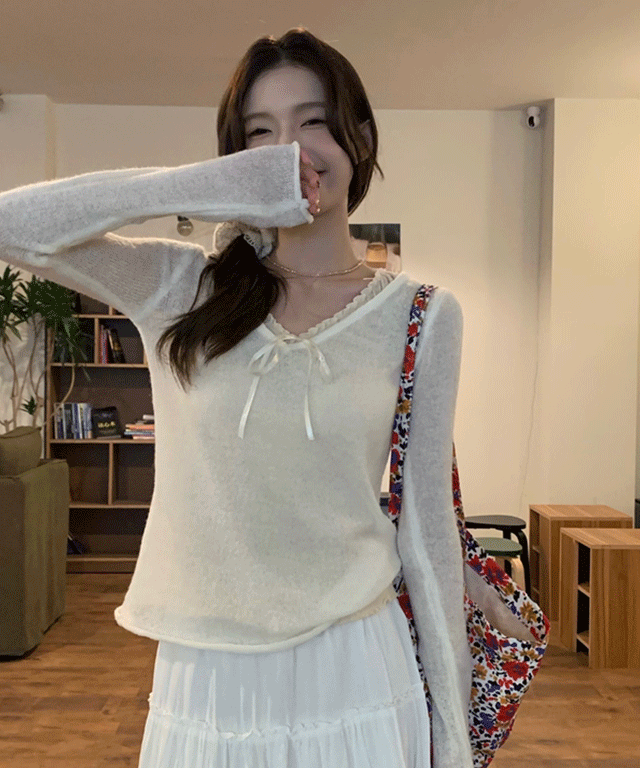 [set/벚꽃룩] 로베린 레이어드 긴팔티