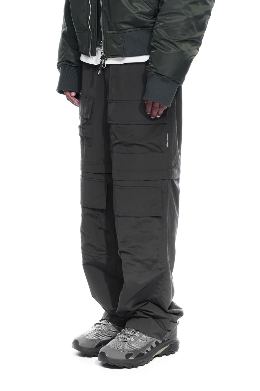 MULTI FLAP CARGO PANTS (CHARCOAL)