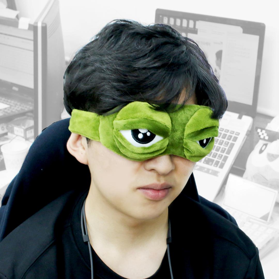 [SNS화제인싸템] 개구리 수면 안대 [재밌는 웃긴 안대 친구 선물 쓸데없는 슬픈 페페]