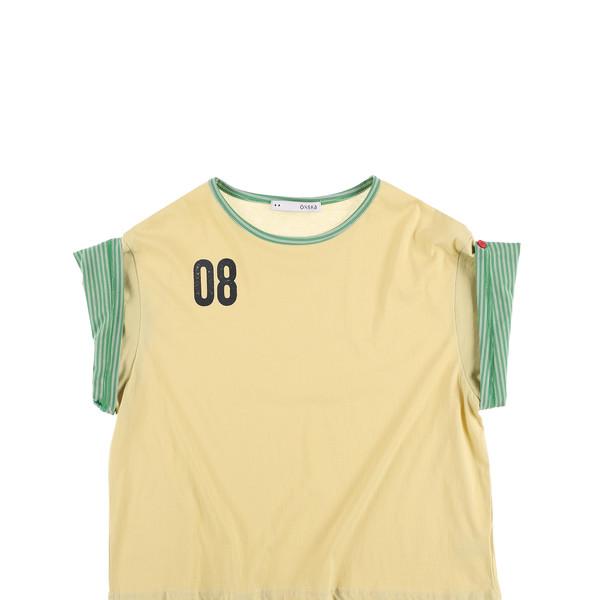 [2차 6/11 출고] BUTTON DOUBLE SLEEVE T (YELLOW)