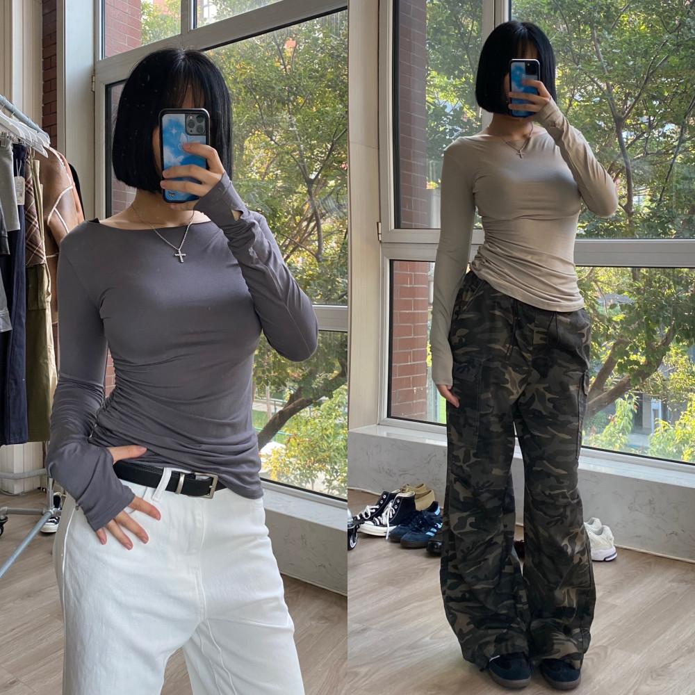 로잘린 롱 슬리브 탑-3colors