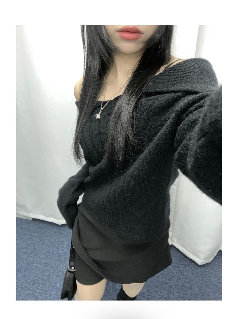 4color* mellow off shoulder knit