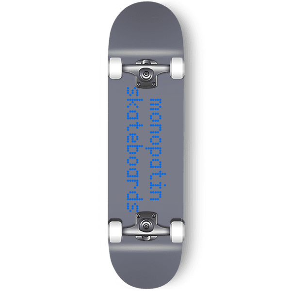 light emitting diode skateboard - gray