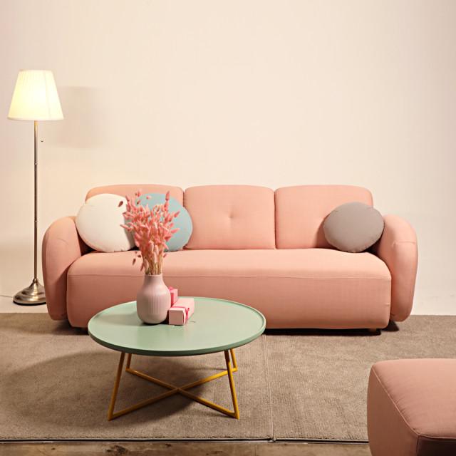 린지홈라운지 마카롱 패브릭 소파_3인용