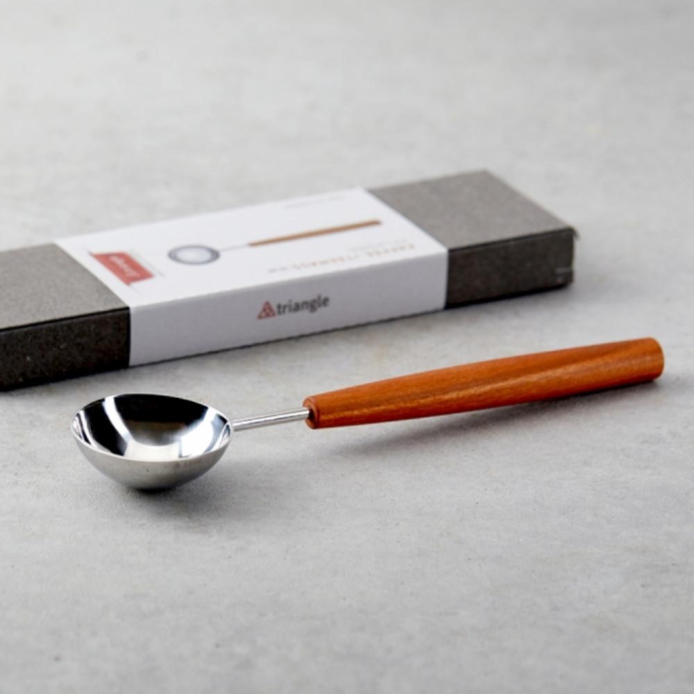 트라이앵글 계량스푼 자두핸들 15ml 원목손잡이