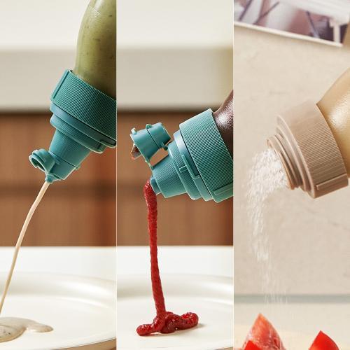 액상 가루를 한번에 3단노즐 소스통 500ml 단품, 3set꿀통 프리즐 씨밀렉스 양념통 오일병