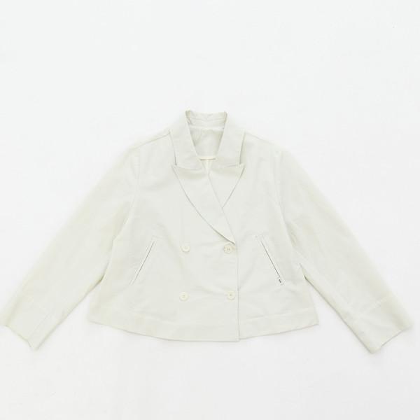 two-piece double jacket / ivory