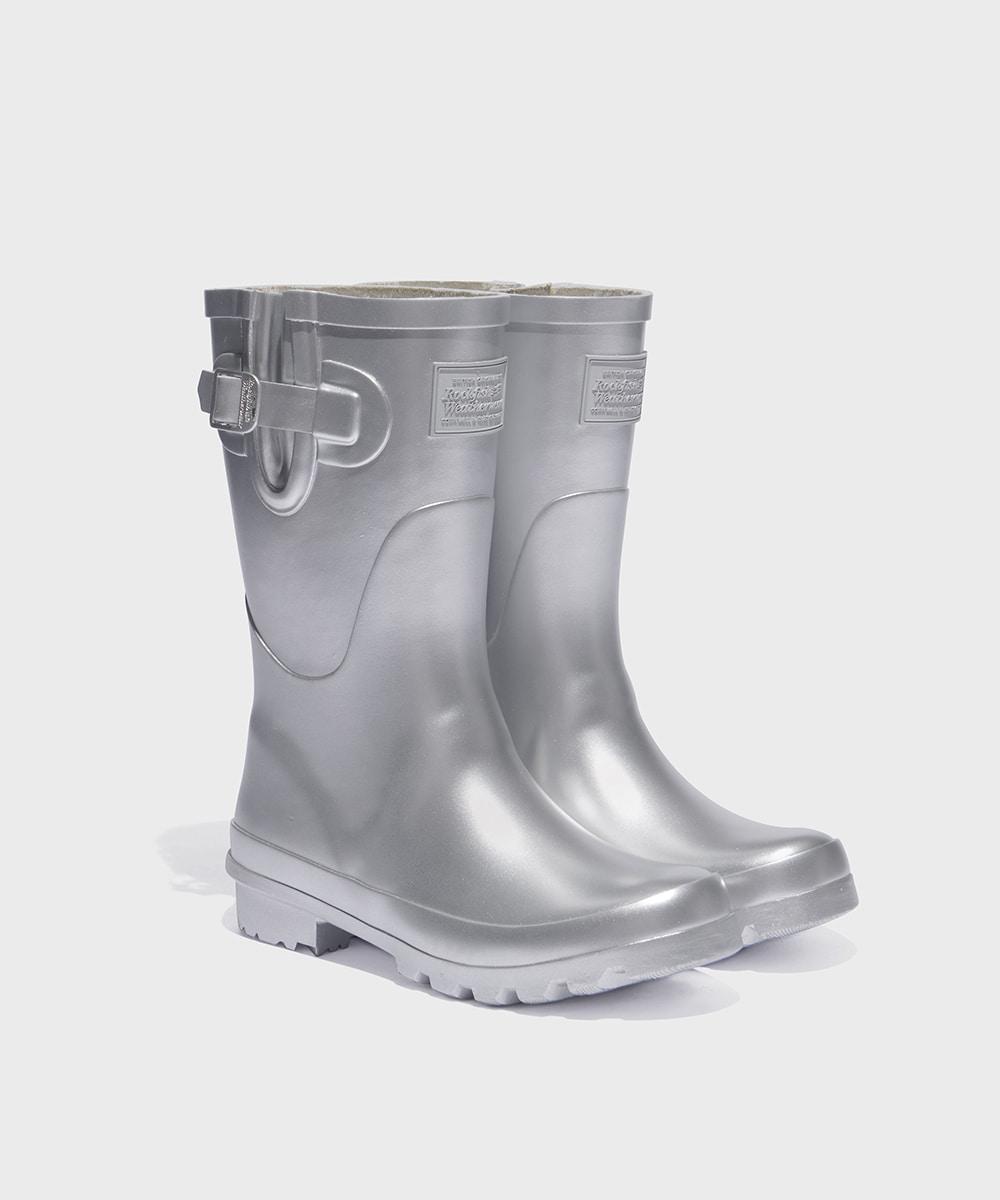 ORIGINAL GLOSS RAIN BOOTS SHORT - SILVER