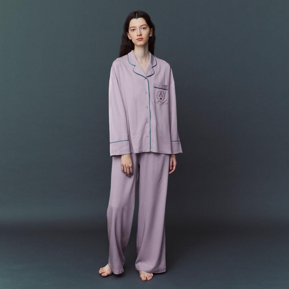 CLASSIC ROUND PAJAMA SET_lilac
