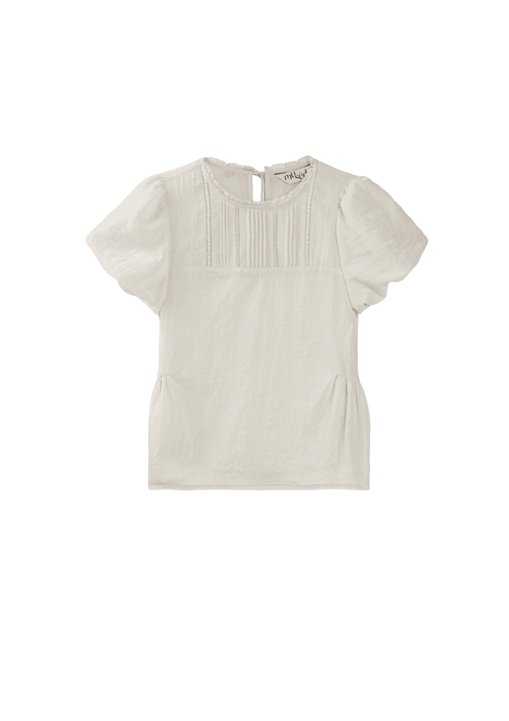 Mused Soft Sheer Blouse - Beige