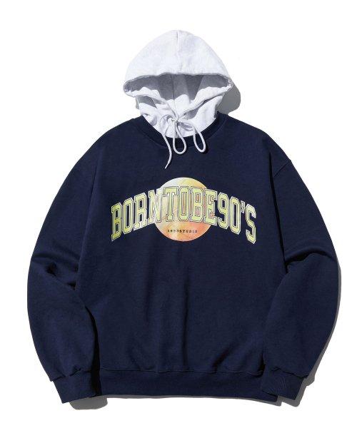 [송필드 PICK]본투비 아치 로고 후드_네이비