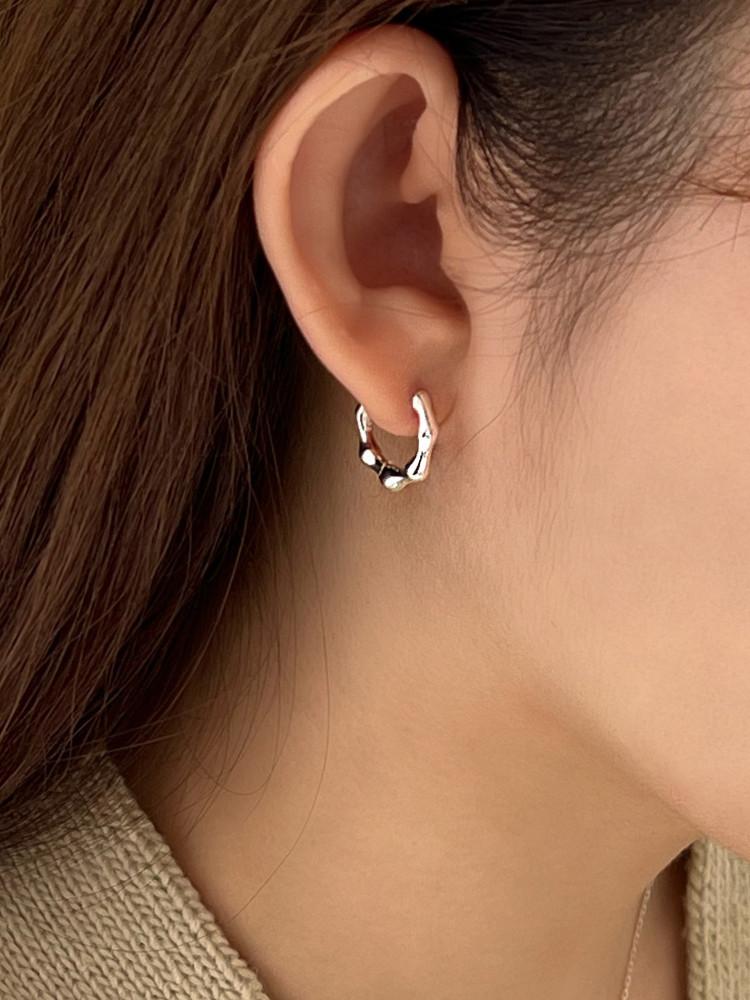 실버925 멜티드 원터치 링 귀걸이 2colors