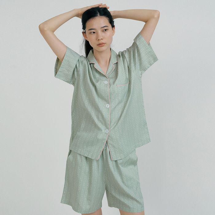 [모달] (w) Pistachio Short Pajama Set