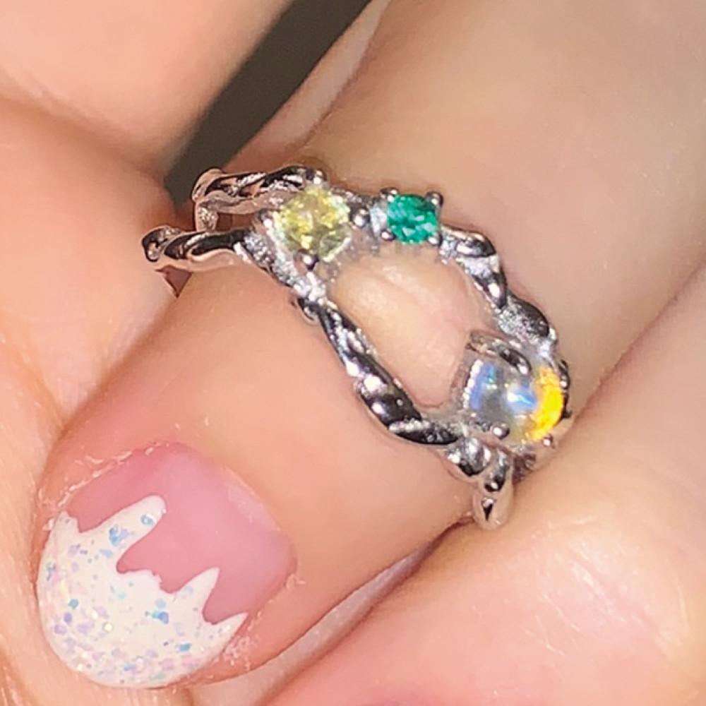 와이알유디 레라 비정형 실버925 반지