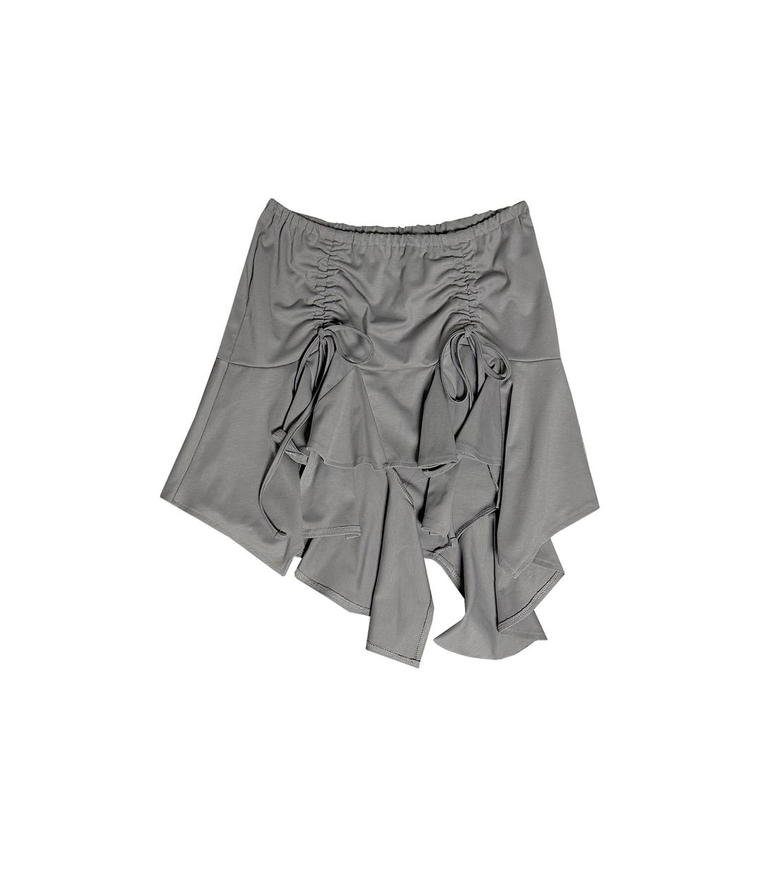 【NEWALRIN】String shirring unbalanced hul Skirt&short SET NEWALRIN☆String shirring unbalanced hul Skirt☆Pre-order
